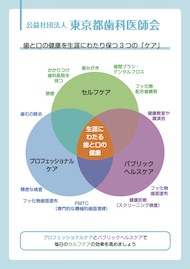 歯と口の健康を生涯にわたり保つ３つの「ケア」